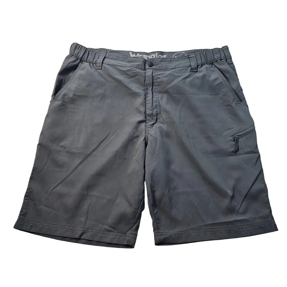 Wrangler performance cargo zip pocket active packable quick dry shorts 40 NWOT